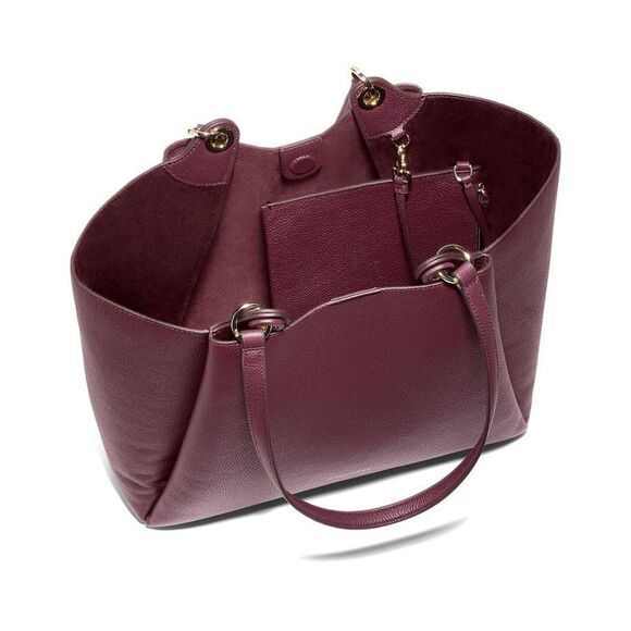 Cole Haan Midtown Medium Leather Tote, Black - Picture 3 of 3